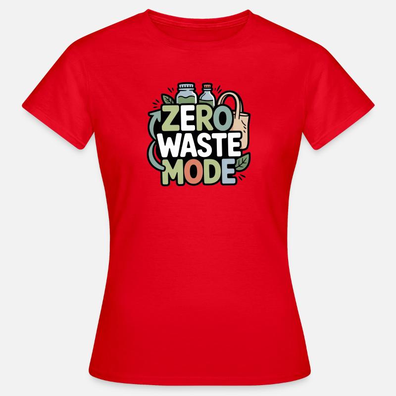 Mode zéro déchet - T-shirt Femme - rouge