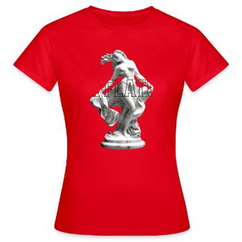 Marble Sculpture Dance Pose - Women's T-Shirt - red - Front - AI Model Female 172 dark (172cm)