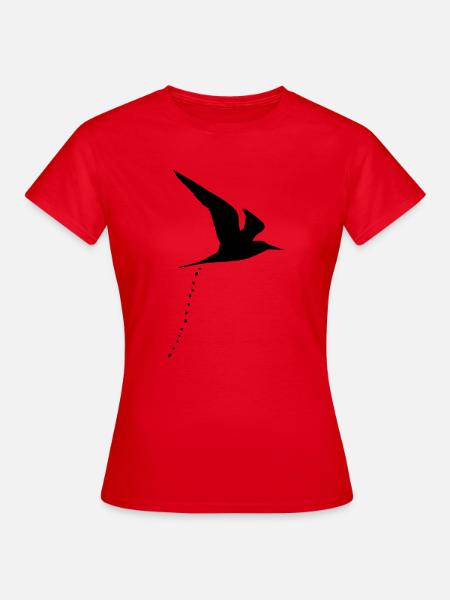bird shit shit shit forming 1c - Women's T-Shirt - red