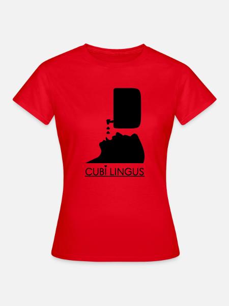 CUBI LINGUS! - Frauen T-Shirt - Rot