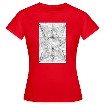 Other Dimensions - Frauen T-Shirt - Rot - Vorne - AI Model Female 172 dark (172cm)