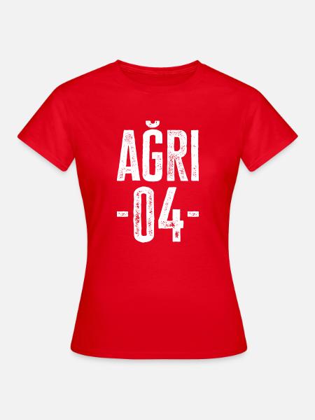 Ağrı 04 – für Kurden und Türken - Frauen T-Shirt - Rot