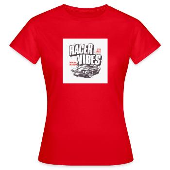 Racer Vibes - Frauen T-Shirt - Rot - Vorne - AI Model Female 172 dark (172cm)