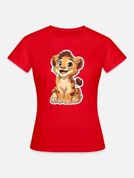 Löwe - Frauen T-Shirt - Rot