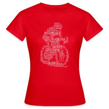 Roadbike Motiv für echte Liebhaber - Frauen T-Shirt - Rot - Vorne - AI Model Female 172 dark (172cm)