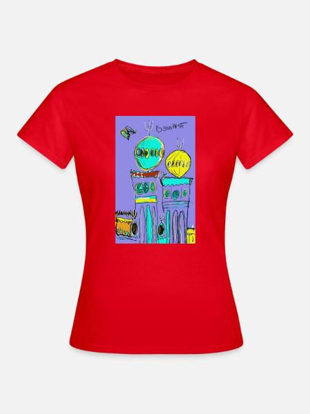 Synagogengeheimnis (A Dohány utcai zsinagóga) - Frauen T-Shirt - Rot