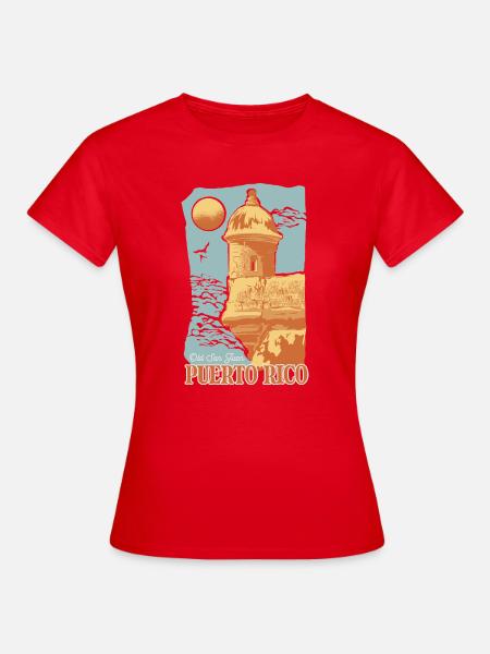 Old San Juan - Frauen T-Shirt - Rot