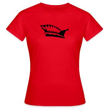 Narrenkappe No 2 - Fastnacht - Frauen T-Shirt - Rot - Vorne - AI Model Female 172 dark (172cm)