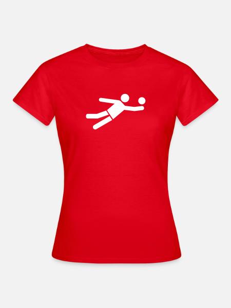Beachvolleyball - Frauen T-Shirt - Rot