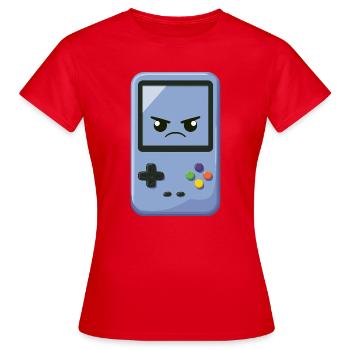 Lustige, kantige Spielkonsole - Frauen T-Shirt - Rot - Vorne - AI Model Female 172 dark (172cm)