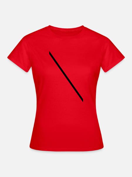 Minimale-Diagonale - Frauen T-Shirt - Rot