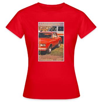 Redneck Car - Frauen T-Shirt - Rot - Vorne - AI Model Female 172 dark (172cm)