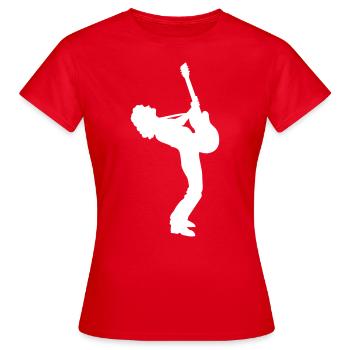 guitar player - T-shirt Femme - rouge - Devant - AI Model Female 172 dark (172cm)