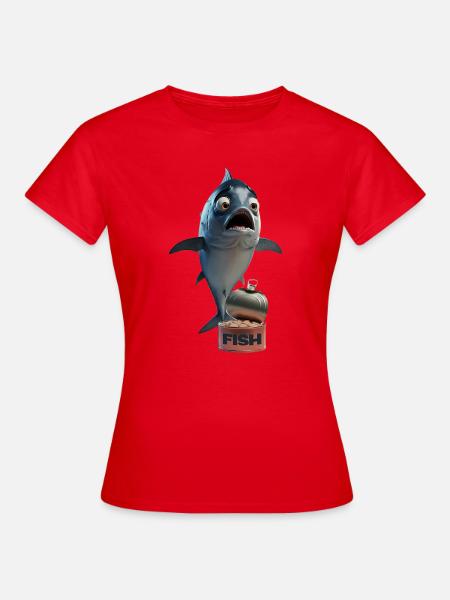 Upset Fish - Frauen T-Shirt - Rot