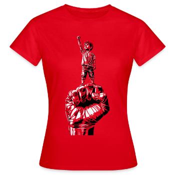 The rebellious child - Women's T-Shirt - red - Front - AI Model Female 172 dark (172cm)