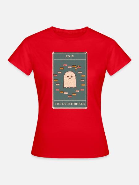 Der Tarot-Geist des Überdenkers - Frauen T-Shirt - Rot