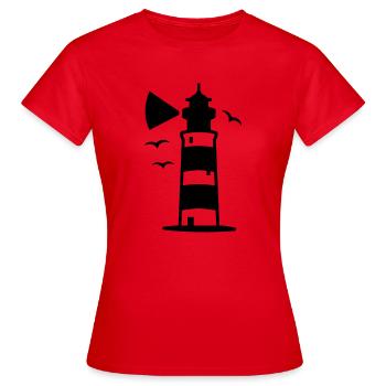 phare - T-shirt Femme - rouge - Devant - AI Model Female 172 dark (172cm)