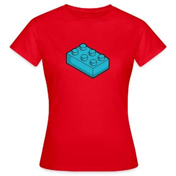 Cubes jouets - T-shirt Femme - rouge - Devant - AI Model Female 172 dark (172cm)