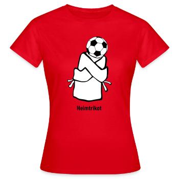 Heimtrikot - Frauen T-Shirt - Rot - Vorne - AI Model Female 172 dark (172cm)
