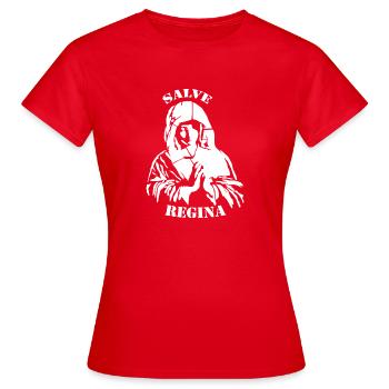 Salve Regina - Frauen T-Shirt - Rot - Vorne - AI Model Female 172 dark (172cm)