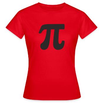 PI - T-shirt Femme - rouge - Devant - AI Model Female 172 dark (172cm)