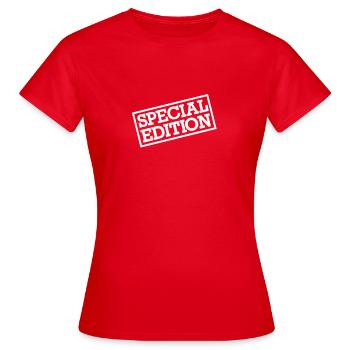 Special Edition - Women's T-Shirt - red - Front - AI Model Female 172 dark (172cm)