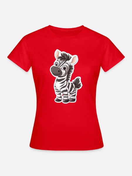 Zebra - Frauen T-Shirt - Rot