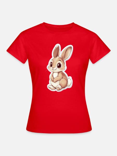 Hase - Frauen T-Shirt - Rot