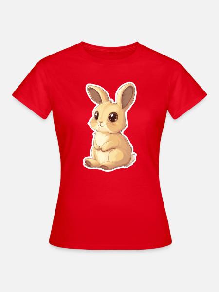 Hase - Frauen T-Shirt - Rot
