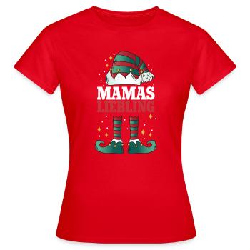 Le préféré de Maman de Noël - T-shirt Femme - rouge - Devant - AI Model Female 172 dark (172cm)