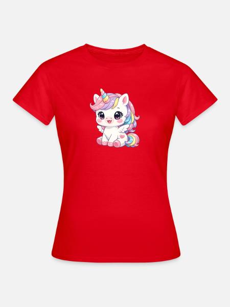 Einhorn - Frauen T-Shirt - Rot