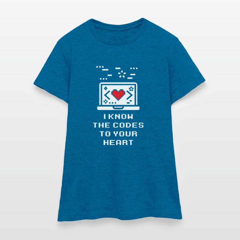 Programmeur Coder Développeur de logiciels T-shirt Femme