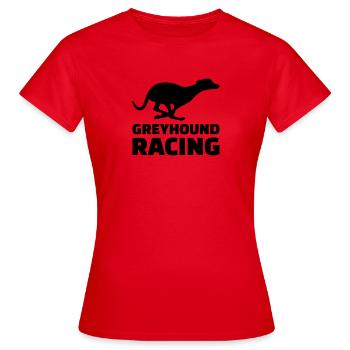 Greyhound racing - T-shirt Femme - rouge - Devant - AI Model Female 172 dark (172cm)