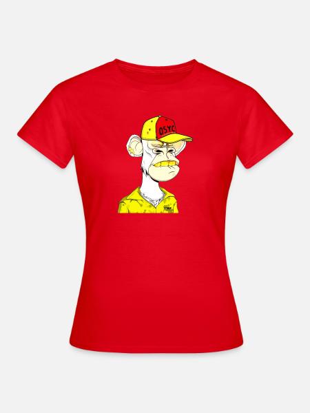 Ape Straßenrebell Cap - Frauen T-Shirt - Rot