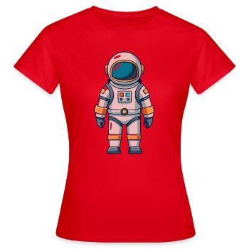 Astronaut - Women's T-Shirt - red - Front - AI Model Female 172 dark (172cm)