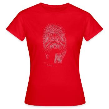 Manul - T-shirt Femme - rouge - Devant - AI Model Female 172 dark (172cm)
