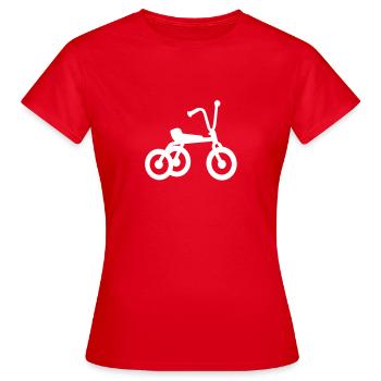 Dreirad Kind - Frauen T-Shirt - Rot - Vorne - AI Model Female 172 dark (172cm)