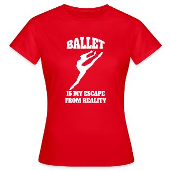 Ballet Gift Dance Dancer Ballerina Dance Class - Women's T-Shirt - red - Front - AI Model Female 172 dark (172cm)