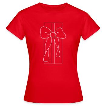 Cercueil cadeau : un design mystérieux - T-shirt Femme - rouge - Devant - AI Model Female 172 dark (172cm)