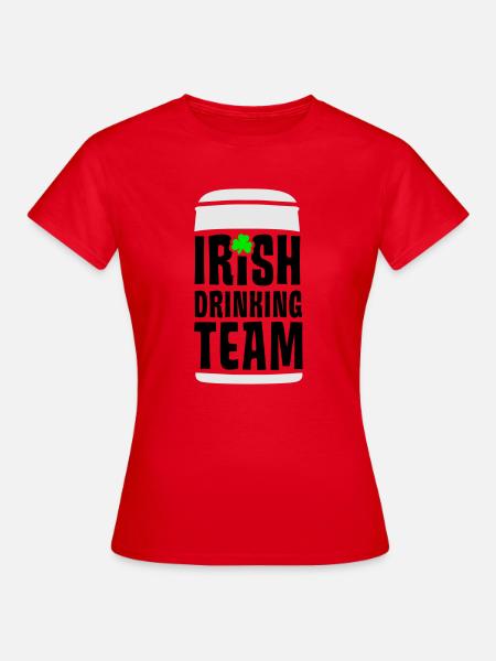irish drinking team - Frauen T-Shirt - Rot