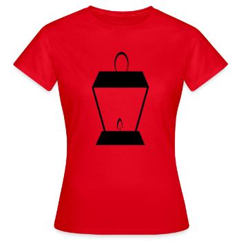 Lantern - T-shirt Femme - rouge - Devant - AI Model Female 172 dark (172cm)