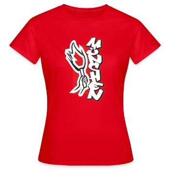 München Pyro - Frauen T-Shirt - Rot - Vorne - AI Model Female 172 dark (172cm)