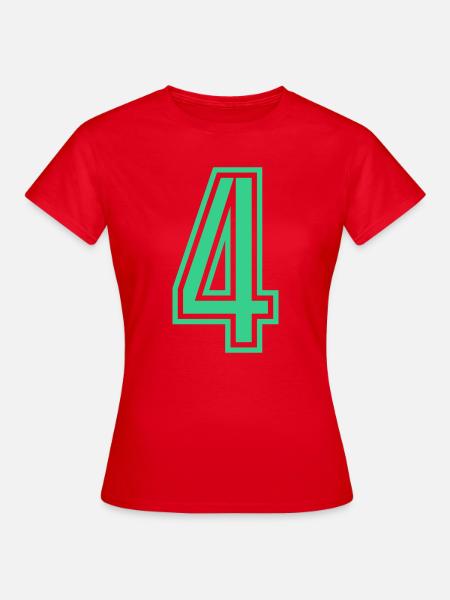 4 - Frauen T-Shirt - Rot