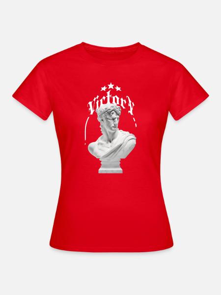 Gothic Sieg-Büste mit Blindfold - Frauen T-Shirt - Rot