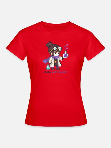 Daten Alchemist - Frauen T-Shirt - Rot