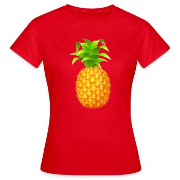 ananas - T-shirt Femme - rouge - Devant - AI Model Female 172 dark (172cm)