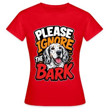 English Setter - Women's T-Shirt - red - Front - AI Model Female 172 dark (172cm)