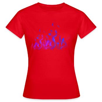 COMME AU COUCHER DU SOLEIL - T-shirt Femme - rouge - Devant - AI Model Female 172 dark (172cm)
