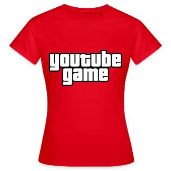 Youtube Spiel - Frauen T-Shirt - Rot - Vorne - AI Model Female 172 dark (172cm)