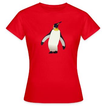 manchot - T-shirt Femme - rouge - Devant - AI Model Female 172 dark (172cm)